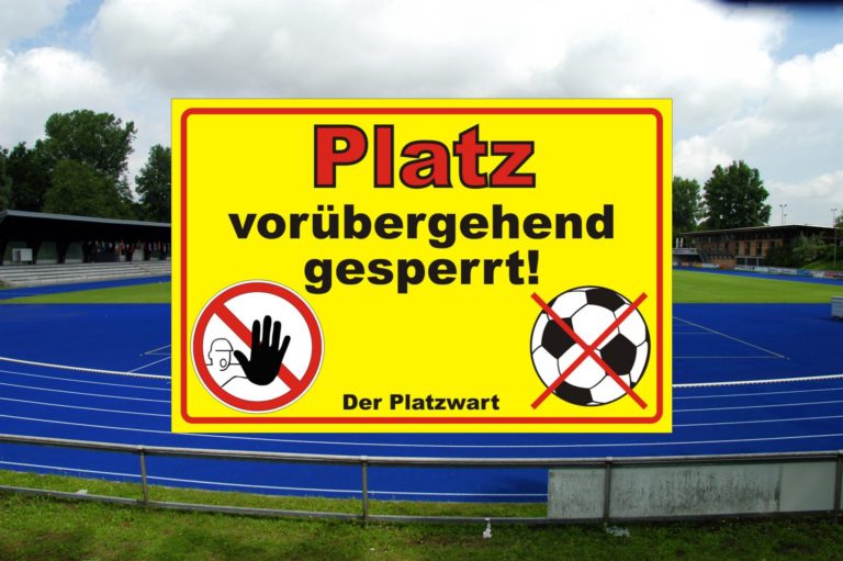 06.11.2017 – Plätze wegen Regens gesperrt!