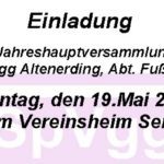 Einladung JHV