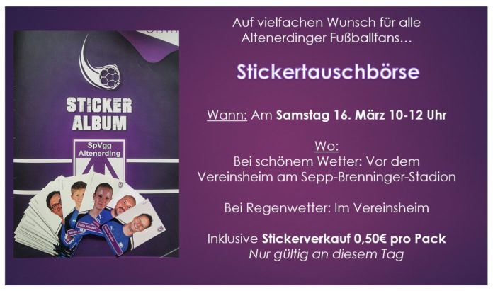 SVA-Stickertauschbörse 16.03.2024