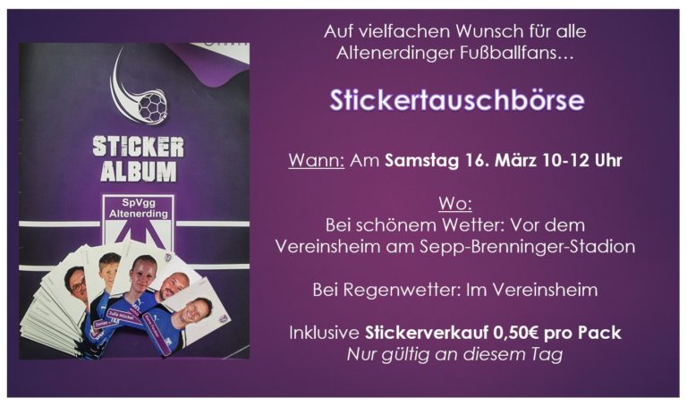 SVA-Stickertauschbörse 16.03.2024
