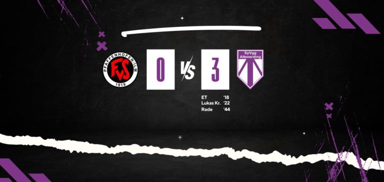 B1-Junioren: FSV Pfaffenhofen – SpVgg Altenerding 0:3