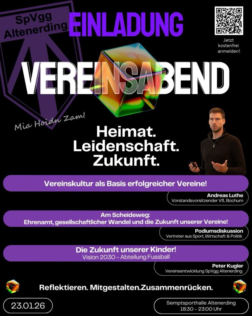 Einladung Vereinsabend am 23.01.2026